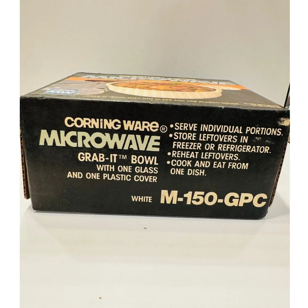 Vintage Corning Ware Grab-It Bowl M-150-GPC White NEW SEALED‎ IN BOX NOS Rare